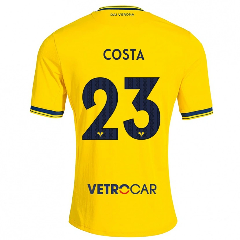 Danxen Criança Camisola Nicole Costa #23 Amarelo Vermelho Alternativa 2026/27 Camisa Brasil
