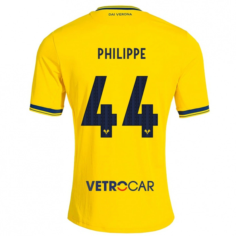 Danxen Criança Camisola Mathis Philippe #44 Amarelo Vermelho Alternativa 2026/27 Camisa Brasil