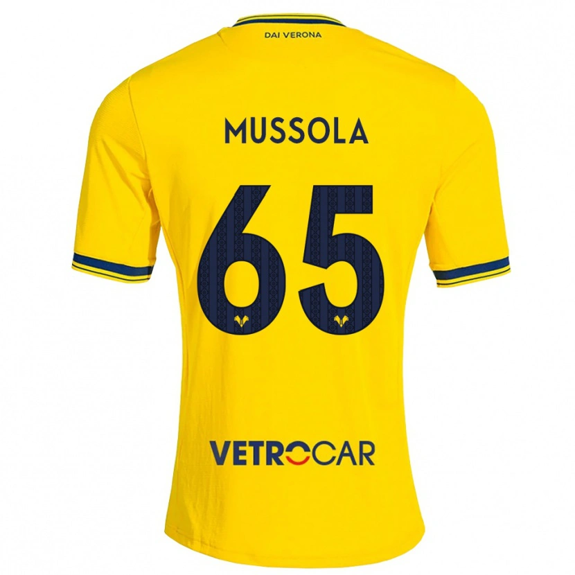Danxen Criança Camisola Matteo Mussola #65 Amarelo Vermelho Alternativa 2026/27 Camisa Brasil