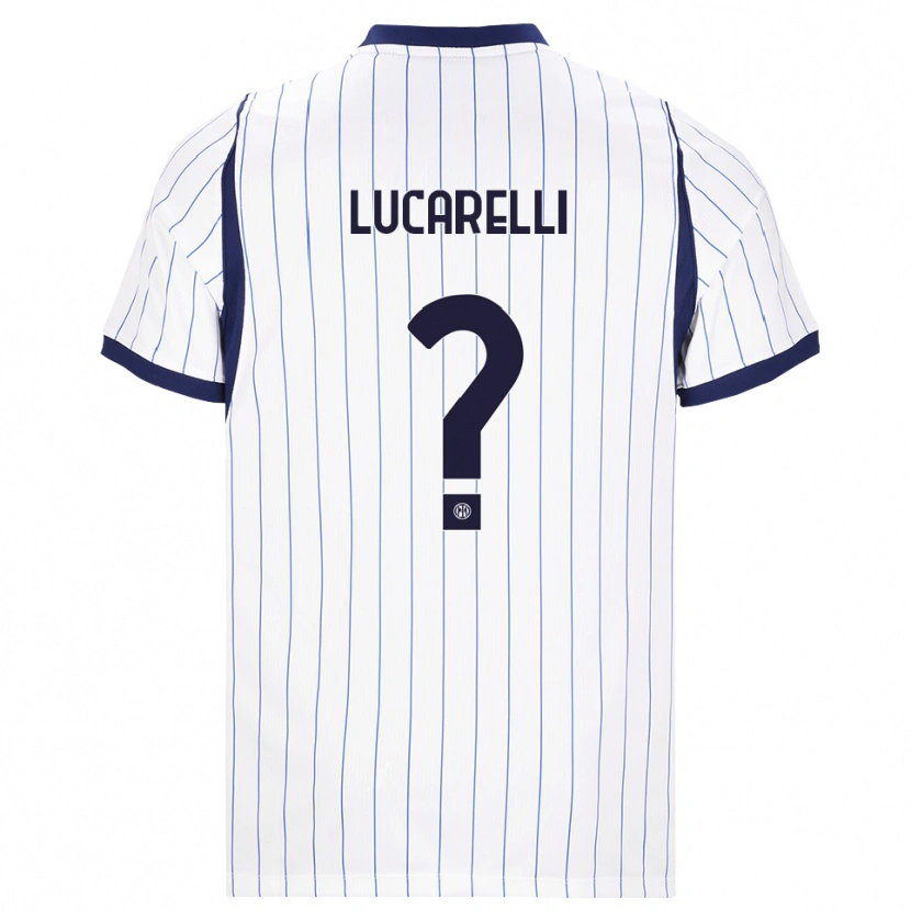 Danxen Criança Camisola Diego Lucarelli #0 Branco Azul Marinho Alternativa 2026/27 Camisa Brasil