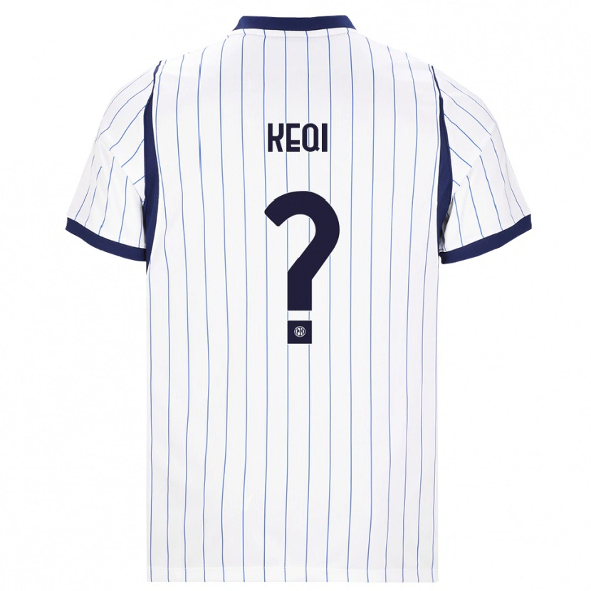 Danxen Criança Camisola Tom Keqi #0 Branco Azul Marinho Alternativa 2026/27 Camisa Brasil