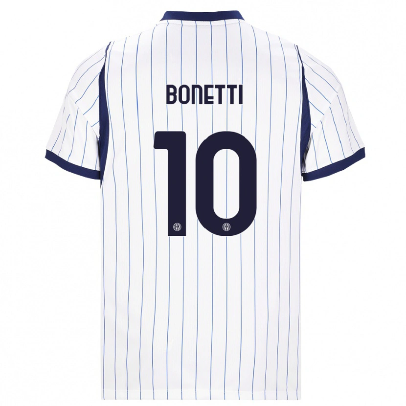 Danxen Criança Camisola Tatiana Bonetti #10 Branco Azul Marinho Alternativa 2026/27 Camisa Brasil