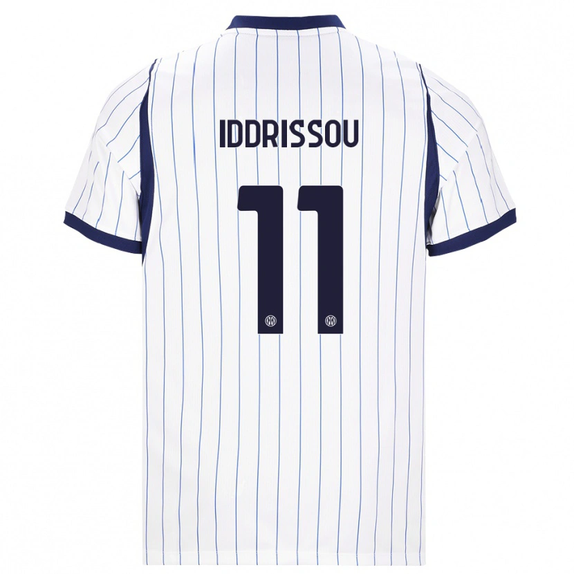 Danxen Criança Camisola Jamal Iddrissou #11 Branco Azul Marinho Alternativa 2026/27 Camisa Brasil