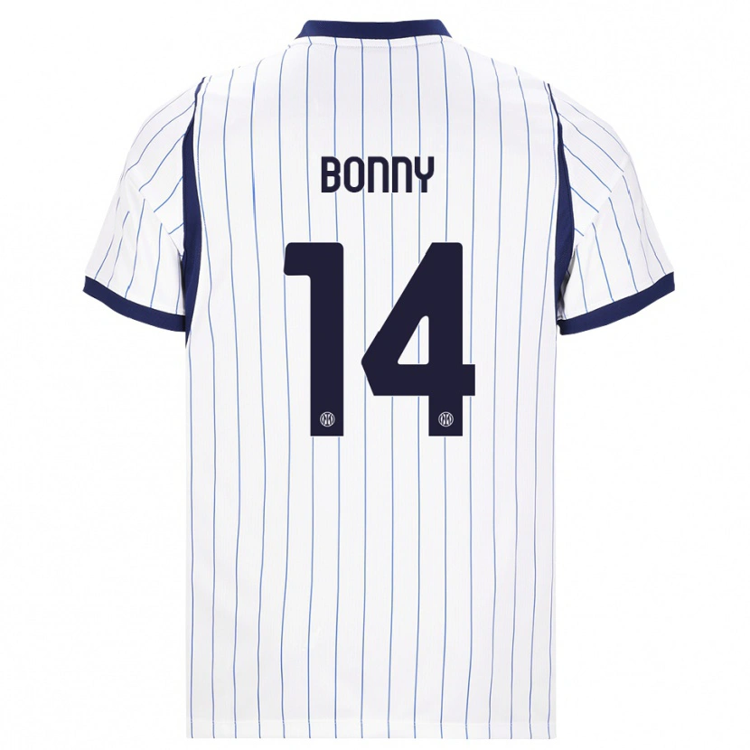 Danxen Criança Camisola Ange-Yoan Bonny #14 Branco Azul Marinho Alternativa 2026/27 Camisa Brasil