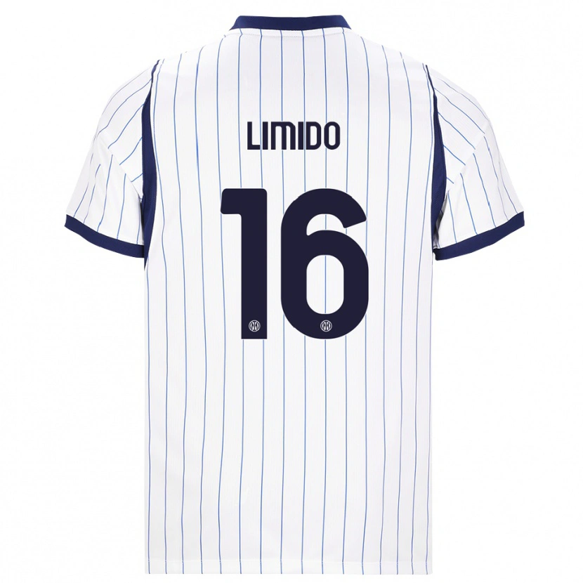 Danxen Criança Camisola Federico Limido #16 Branco Azul Marinho Alternativa 2026/27 Camisa Brasil