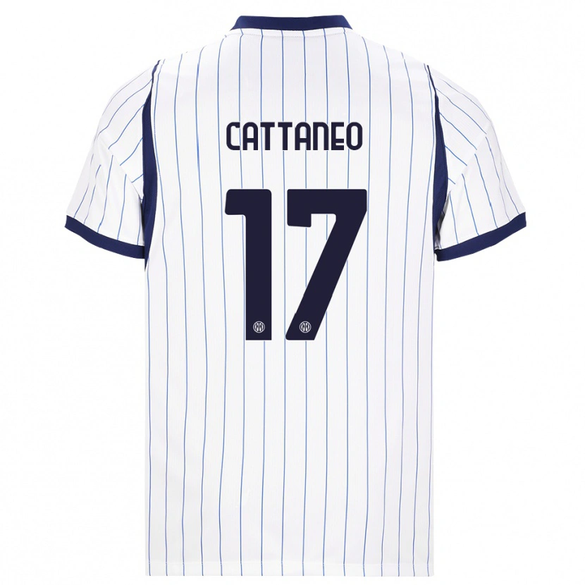 Danxen Criança Camisola Filippo Cattaneo #17 Branco Azul Marinho Alternativa 2026/27 Camisa Brasil