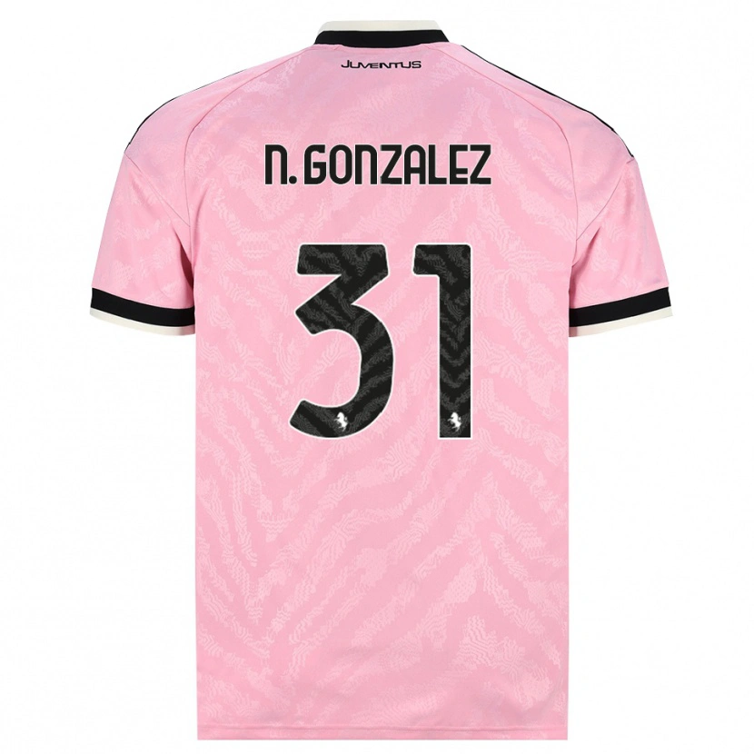 Danxen Criança Camisola Nico González #31 Preto Rosa Alternativa 2026/27 Camisa Brasil