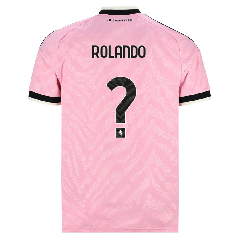 Danxen Criança Camisola Matteo Rolando #0 Preto Rosa Alternativa 2026/27 Camisa Brasil
