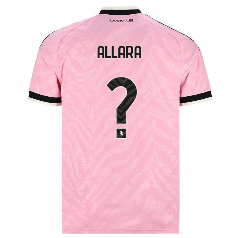 Danxen Criança Camisola Lorenzo Allara #0 Preto Rosa Alternativa 2026/27 Camisa Brasil