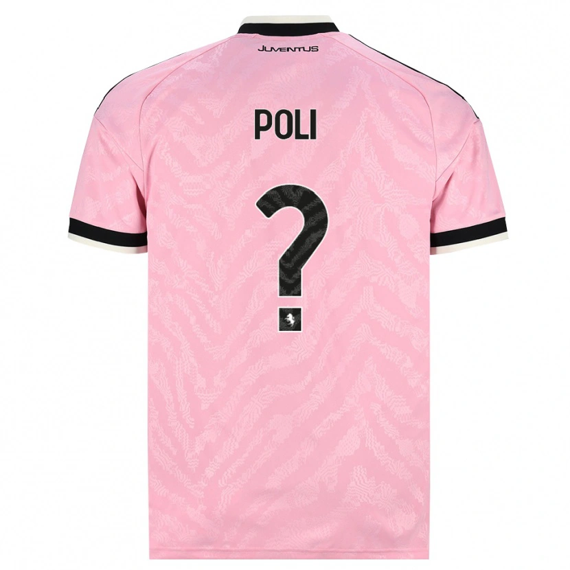 Danxen Criança Camisola Fabrizio Poli #0 Preto Rosa Alternativa 2026/27 Camisa Brasil
