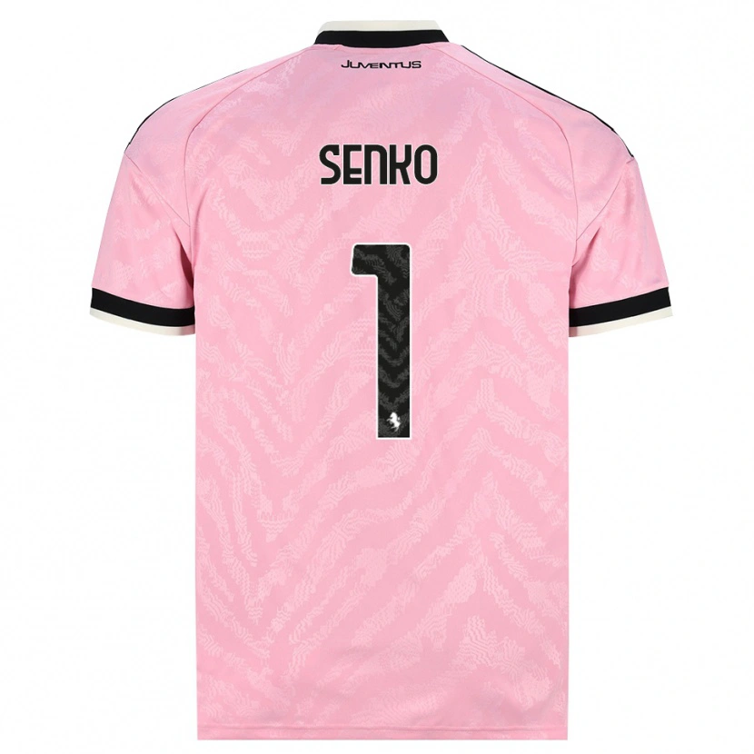Danxen Criança Camisola Zsombor Senko #1 Preto Rosa Alternativa 2026/27 Camisa Brasil