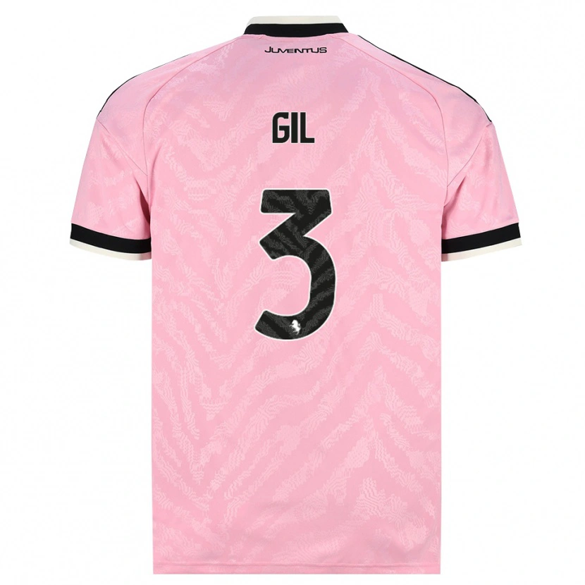 Danxen Criança Camisola Javier Gil #3 Preto Rosa Alternativa 2026/27 Camisa Brasil