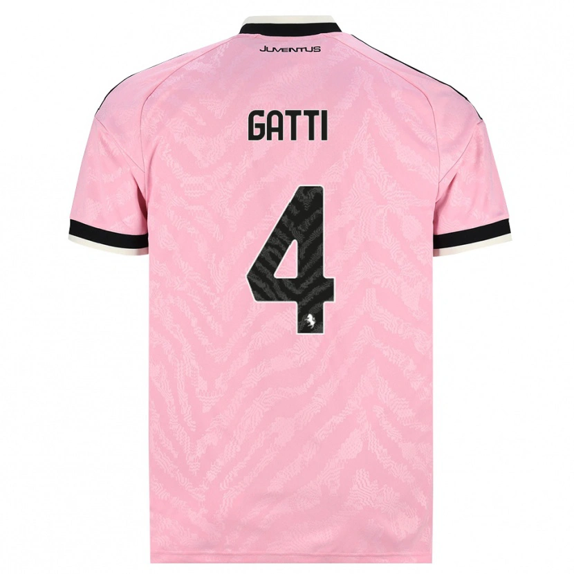 Danxen Criança Camisola Federico Gatti #4 Preto Rosa Alternativa 2026/27 Camisa Brasil