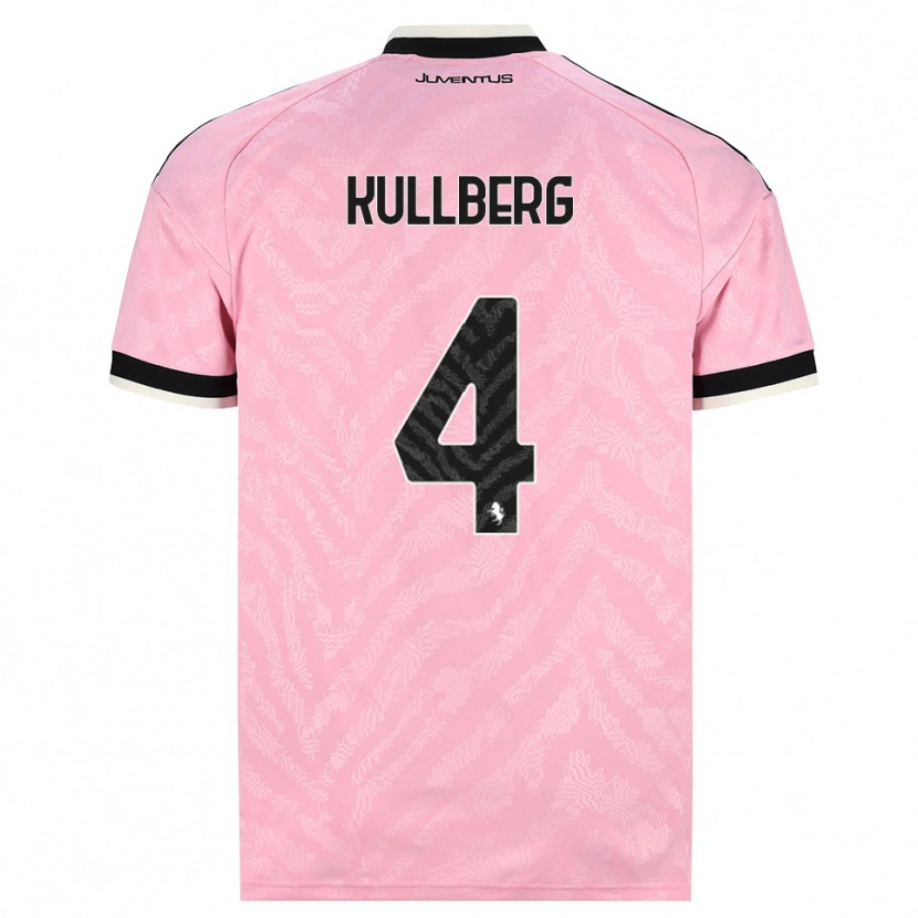 Danxen Criança Camisola Emma Nanny Charlotte Kullberg #4 Preto Rosa Alternativa 2026/27 Camisa Brasil