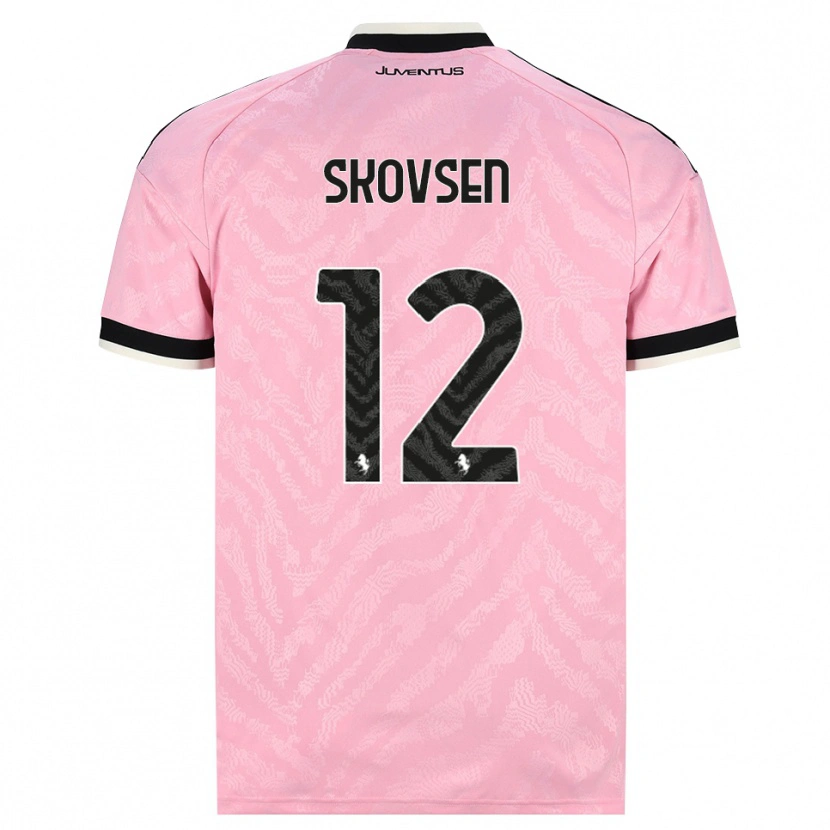 Danxen Criança Camisola Matilde Lundorf Skovsen #12 Preto Rosa Alternativa 2026/27 Camisa Brasil