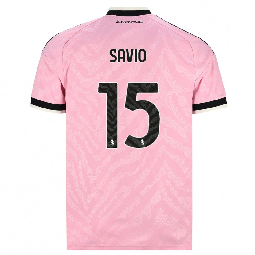 Danxen Criança Camisola Federico Savio #15 Preto Rosa Alternativa 2026/27 Camisa Brasil