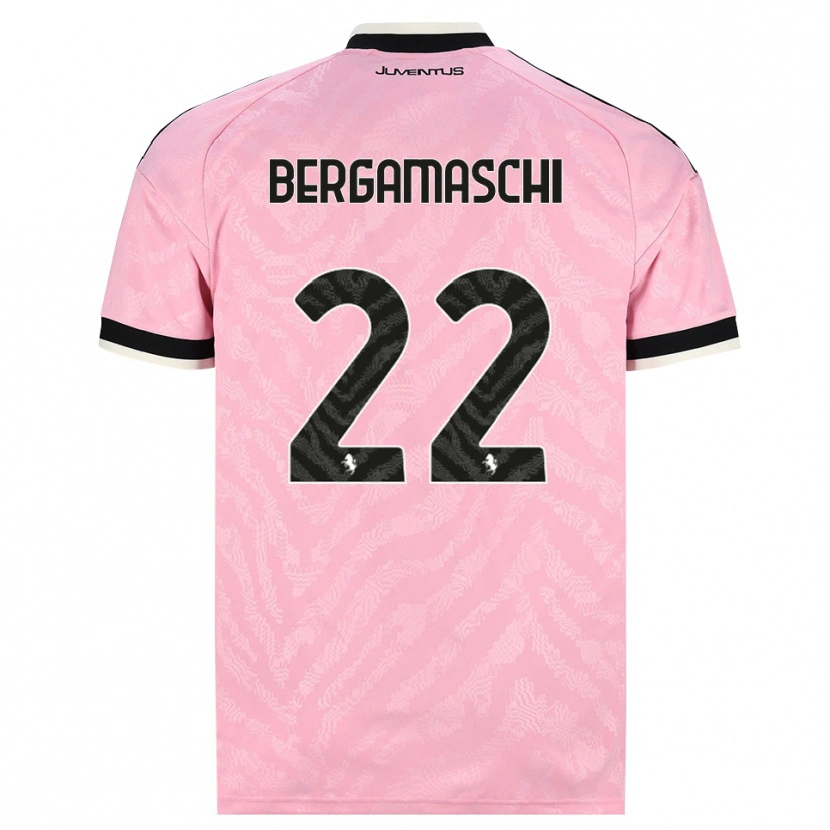Danxen Criança Camisola Valentina Bergamaschi #22 Preto Rosa Alternativa 2026/27 Camisa Brasil