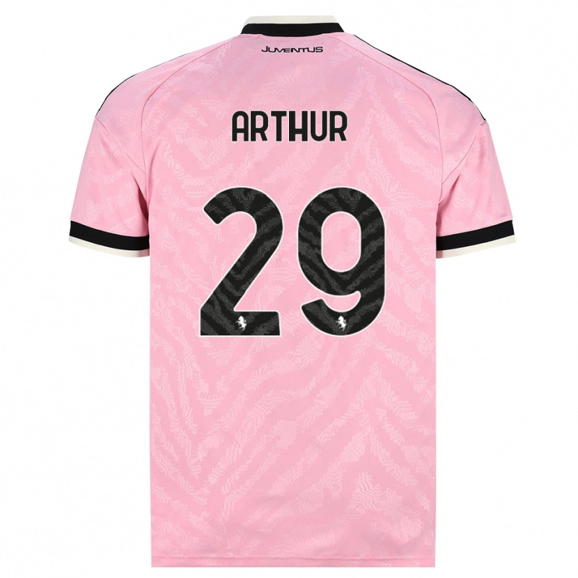 Danxen Criança Camisola Arthur Melo #29 Preto Rosa Alternativa 2026/27 Camisa Brasil