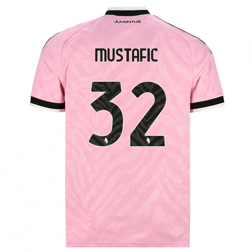 Danxen Criança Camisola Emma Mustafic #32 Preto Rosa Alternativa 2026/27 Camisa Brasil