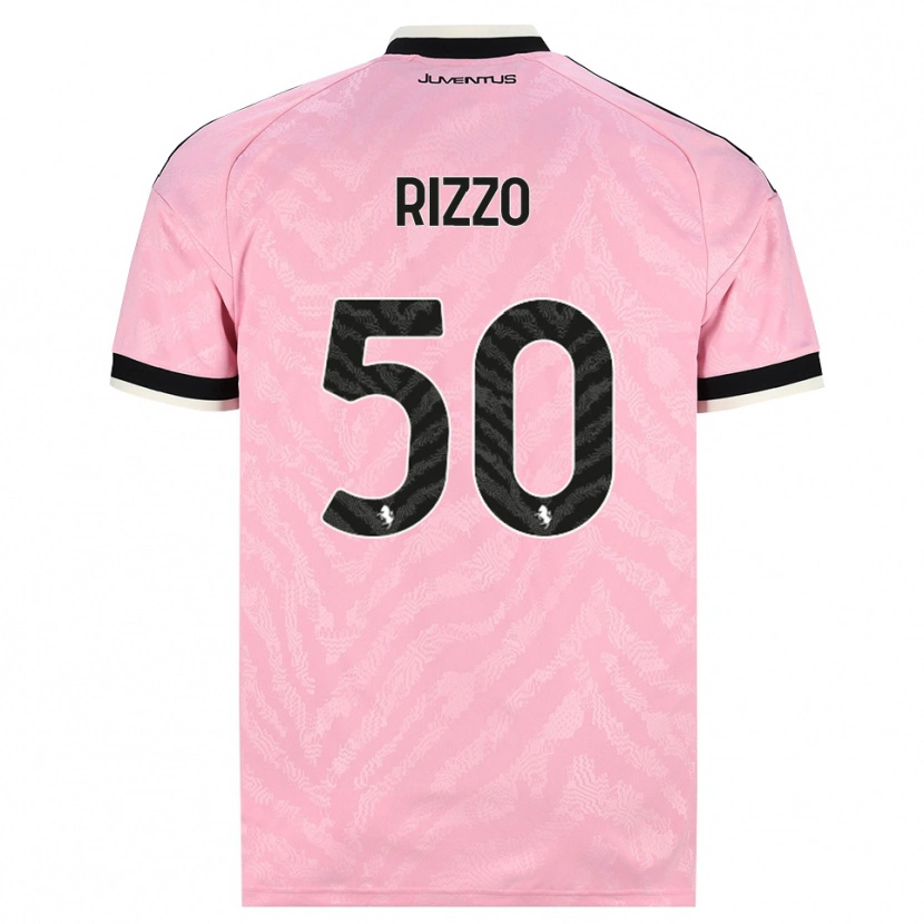 Danxen Criança Camisola Niccolò Rizzo #50 Preto Rosa Alternativa 2026/27 Camisa Brasil