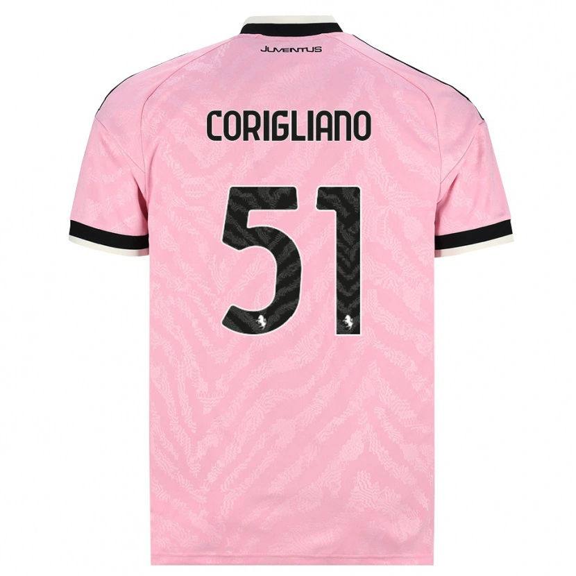 Danxen Criança Camisola Thomas Corigliano #51 Preto Rosa Alternativa 2026/27 Camisa Brasil