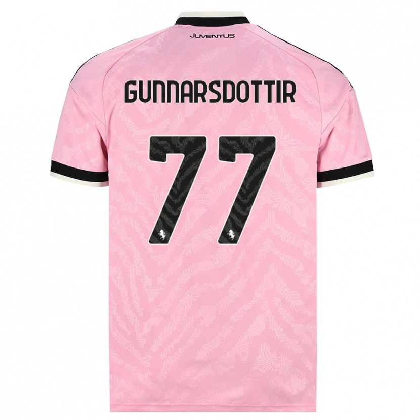 Danxen Criança Camisola Sara Bjork Gunnarsdottir #77 Preto Rosa Alternativa 2026/27 Camisa Brasil
