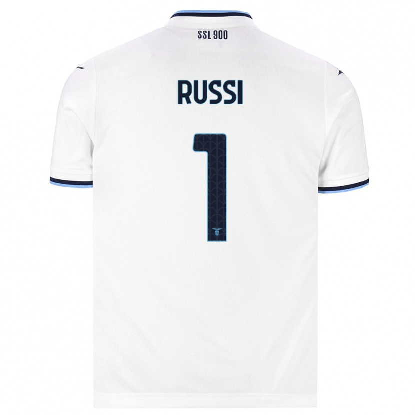 Danxen Criança Camisola Gabriele Russi #1 Branco Azul Marinho Alternativa 2026/27 Camisa Brasil