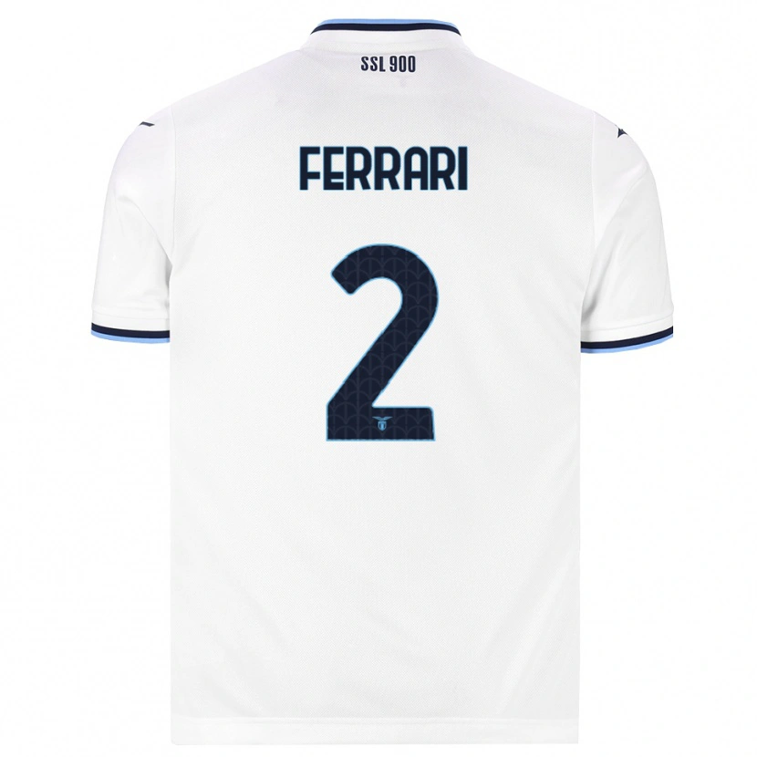 Danxen Criança Camisola Lorenzo Ferrari #2 Branco Azul Marinho Alternativa 2026/27 Camisa Brasil