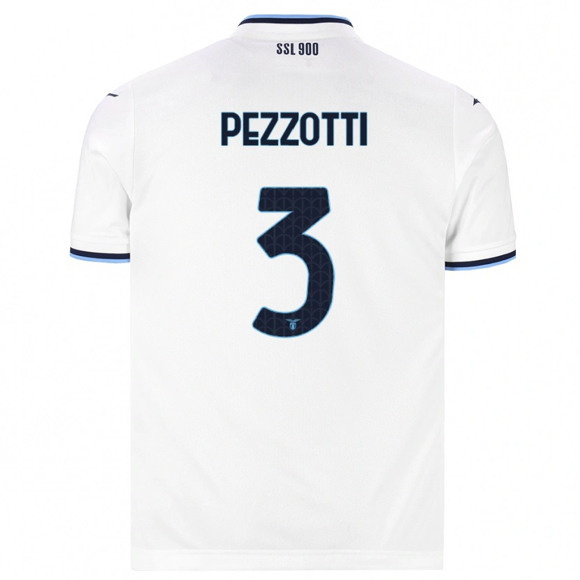 Danxen Criança Camisola Arianna Pezzotti #3 Branco Azul Marinho Alternativa 2026/27 Camisa Brasil