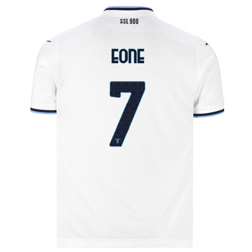 Danxen Criança Camisola Emmanuel Eone #7 Branco Azul Marinho Alternativa 2026/27 Camisa Brasil