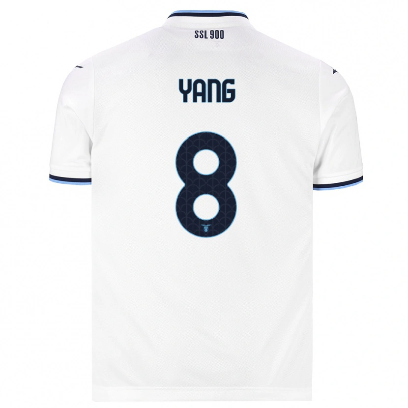 Danxen Criança Camisola Lina Yang #8 Branco Azul Marinho Alternativa 2026/27 Camisa Brasil