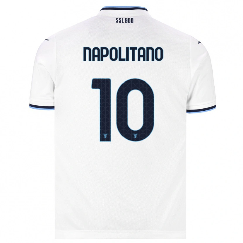 Danxen Criança Camisola Luca Napolitano #10 Branco Azul Marinho Alternativa 2026/27 Camisa Brasil