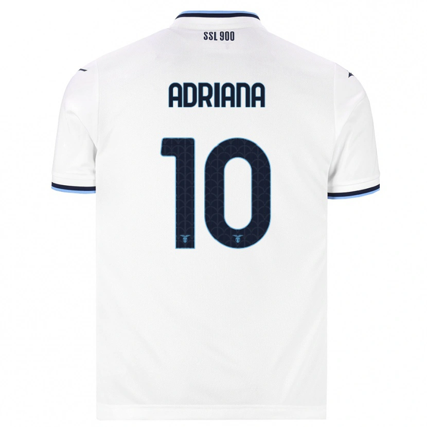 Danxen Criança Camisola Adriana Martín Santamaría #10 Branco Azul Marinho Alternativa 2026/27 Camisa Brasil