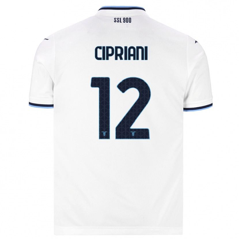 Danxen Criança Camisola Alessio Cipriani #12 Branco Azul Marinho Alternativa 2026/27 Camisa Brasil