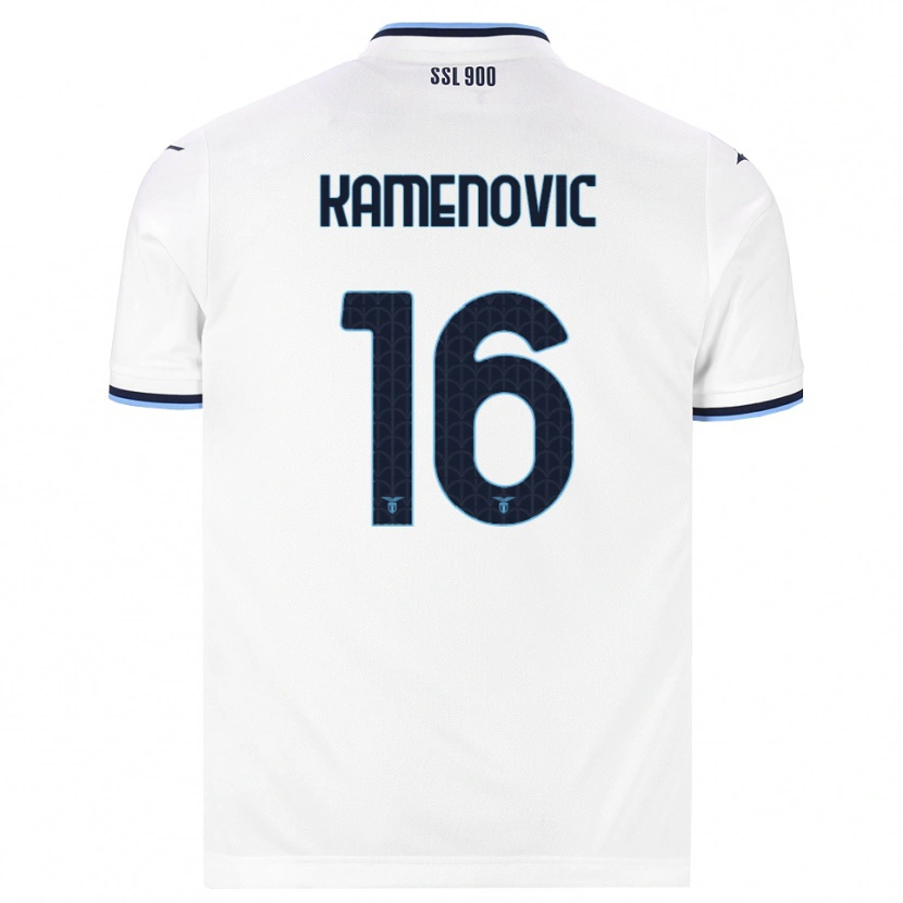 Danxen Criança Camisola Dimitrije Kamenovic #16 Branco Azul Marinho Alternativa 2026/27 Camisa Brasil