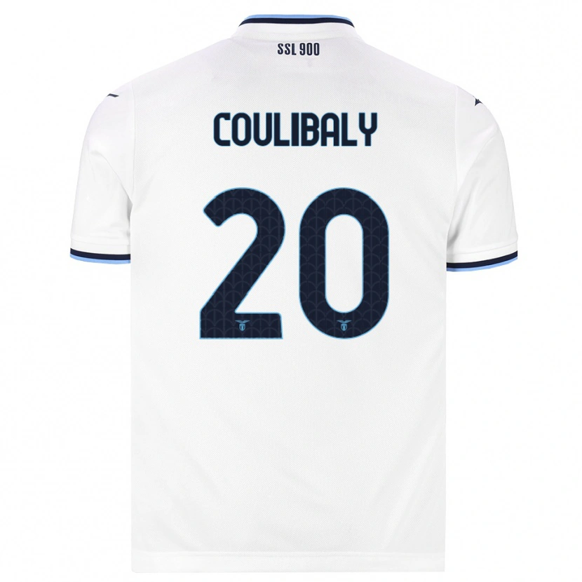 Danxen Criança Camisola Larsson Coulibaly #20 Branco Azul Marinho Alternativa 2026/27 Camisa Brasil