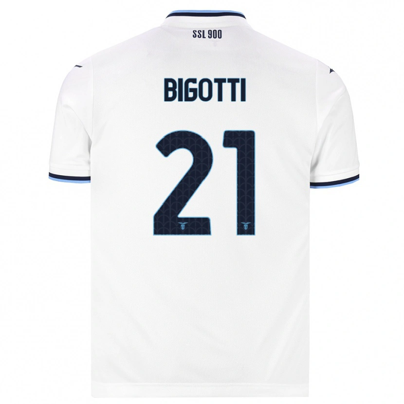 Danxen Criança Camisola Massimo Bigotti #21 Branco Azul Marinho Alternativa 2026/27 Camisa Brasil