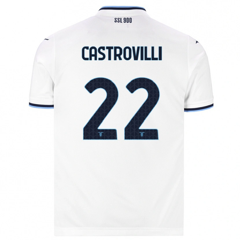 Danxen Criança Camisola Gaetano Castrovilli #22 Branco Azul Marinho Alternativa 2026/27 Camisa Brasil