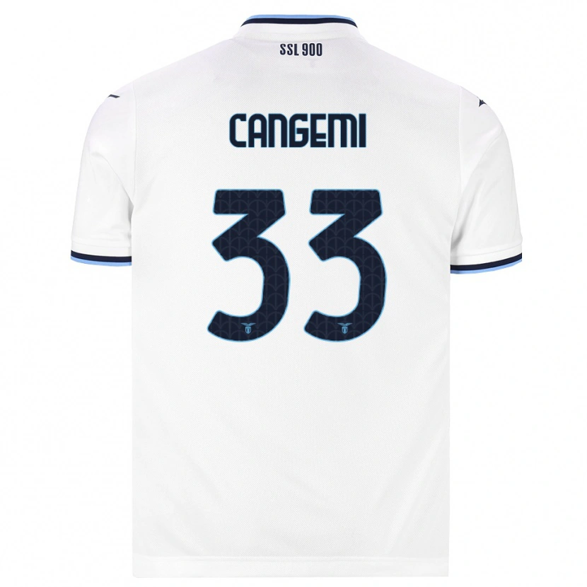 Danxen Criança Camisola Emanuele Cangemi #33 Branco Azul Marinho Alternativa 2026/27 Camisa Brasil