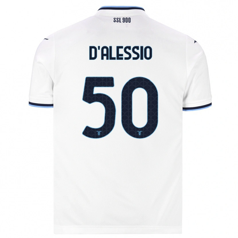 Danxen Criança Camisola Luigi D'alessio #50 Branco Azul Marinho Alternativa 2026/27 Camisa Brasil