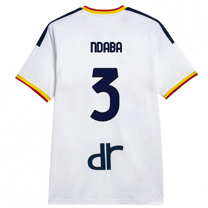 Danxen Criança Camisola Corrie Ndaba #3 Branco Amarelo Vermelho Alternativa 2026/27 Camisa Brasil