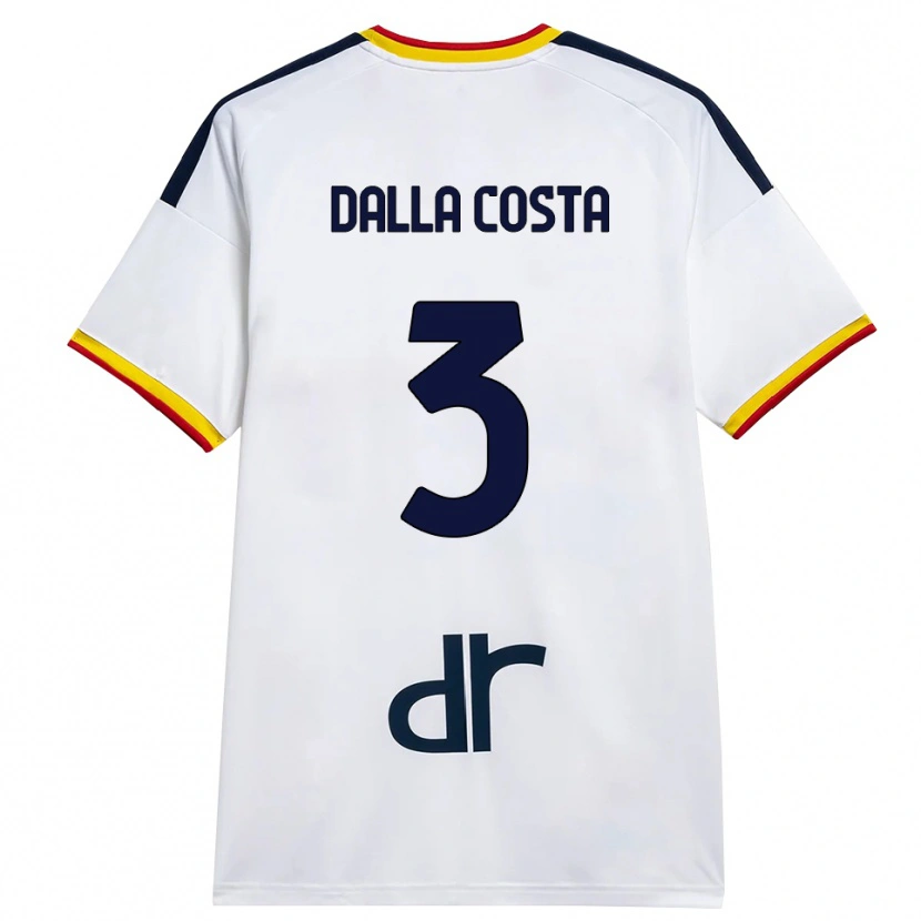 Danxen Criança Camisola Luca Dalla Costa #3 Branco Amarelo Vermelho Alternativa 2026/27 Camisa Brasil