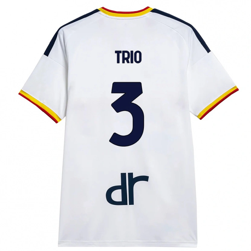 Danxen Criança Camisola Stefano Trio #3 Branco Amarelo Vermelho Alternativa 2026/27 Camisa Brasil