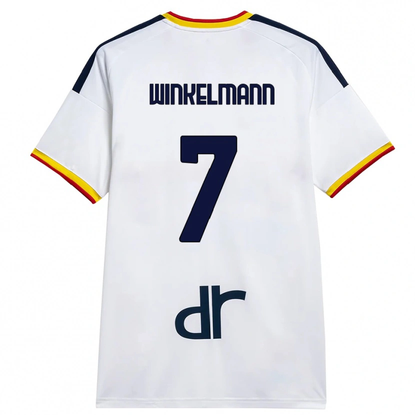 Danxen Criança Camisola Till Winkelmann #7 Branco Amarelo Vermelho Alternativa 2026/27 Camisa Brasil