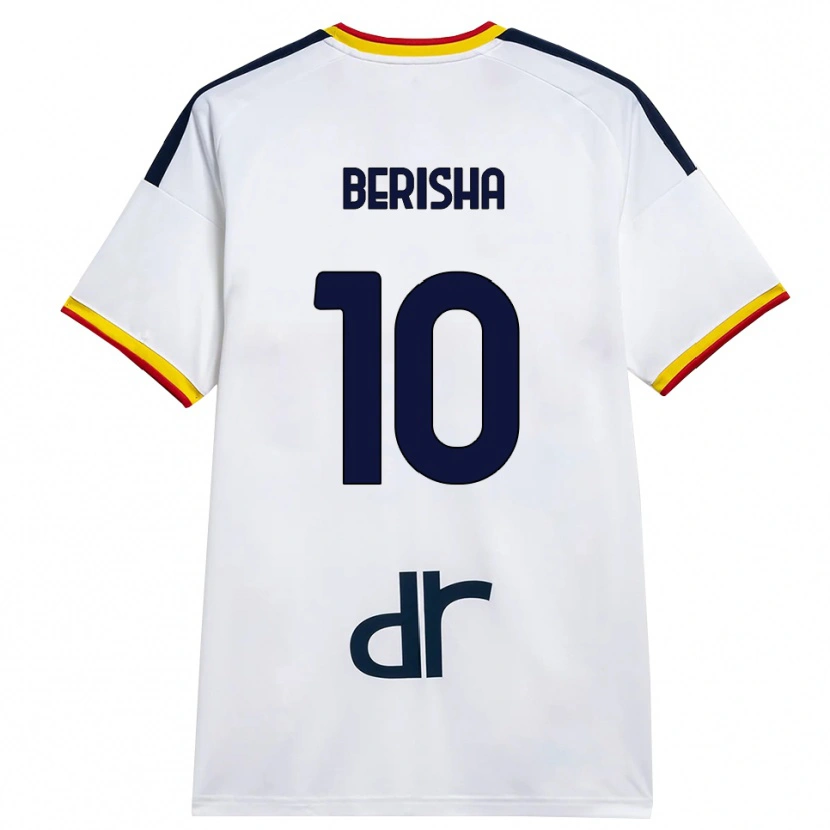 Danxen Criança Camisola Medon Berisha #10 Branco Amarelo Vermelho Alternativa 2026/27 Camisa Brasil