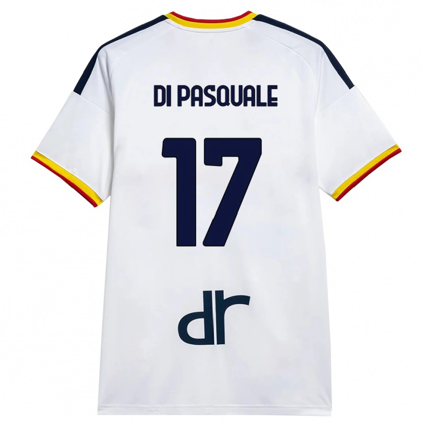 Danxen Criança Camisola Alessandro Di Pasquale #17 Branco Amarelo Vermelho Alternativa 2026/27 Camisa Brasil