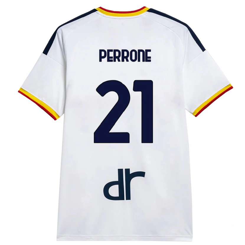 Danxen Criança Camisola Samuele Perrone #21 Branco Amarelo Vermelho Alternativa 2026/27 Camisa Brasil