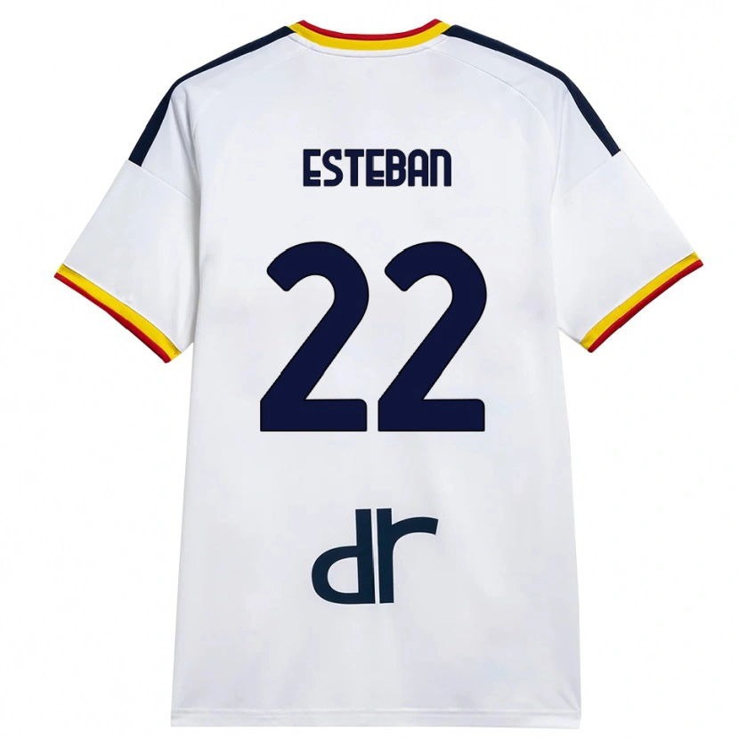 Danxen Criança Camisola Paco Esteban #22 Branco Amarelo Vermelho Alternativa 2026/27 Camisa Brasil