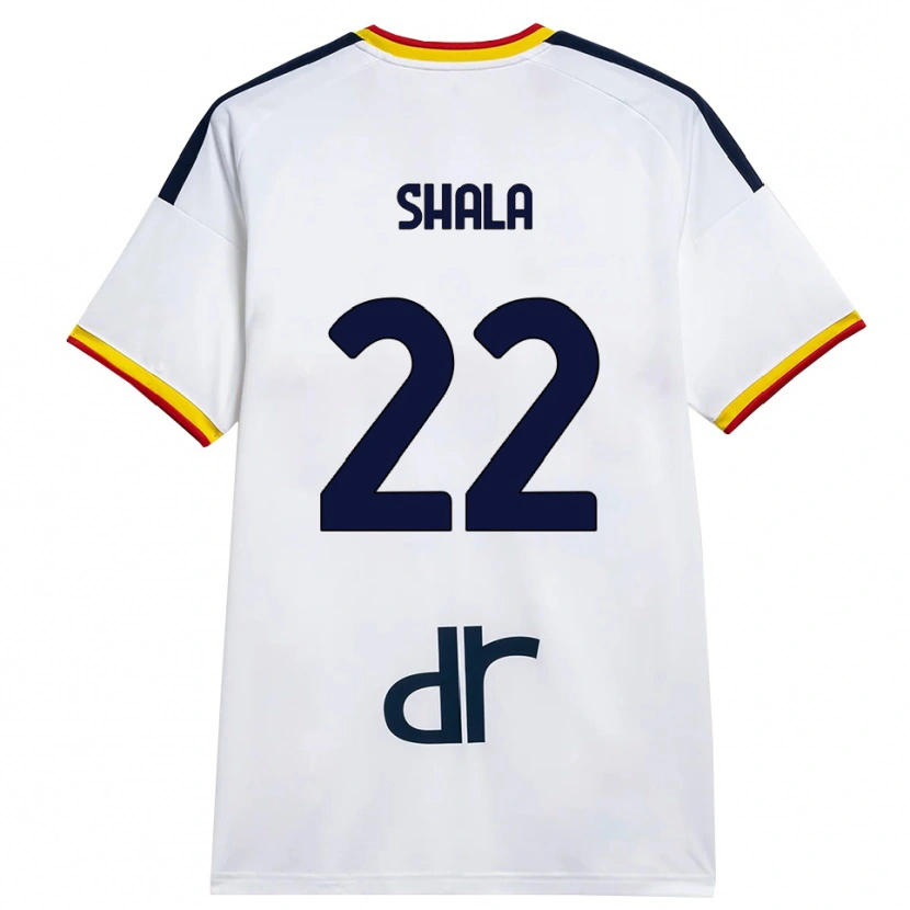 Danxen Criança Camisola Erlis Shala #22 Branco Amarelo Vermelho Alternativa 2026/27 Camisa Brasil