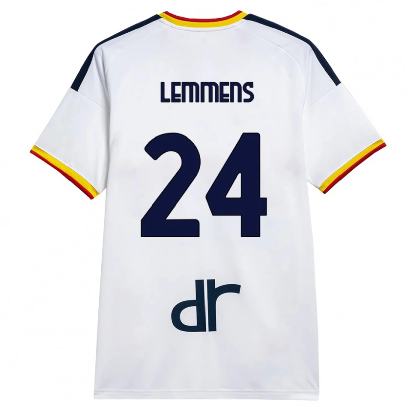 Danxen Criança Camisola Mats Lemmens #24 Branco Amarelo Vermelho Alternativa 2026/27 Camisa Brasil